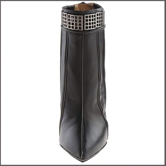 LAMB Leather Black Booties - Picture 7 of 10